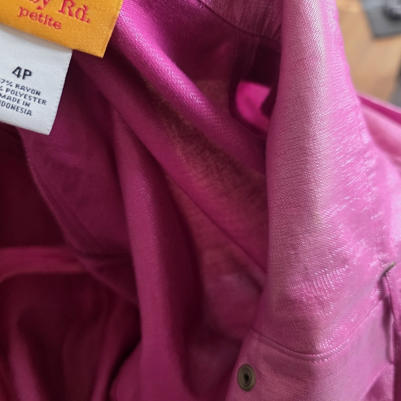 ☆Ruby Rd. Shimmering Pink Utility Jacket☆ - Picture 7 of 8